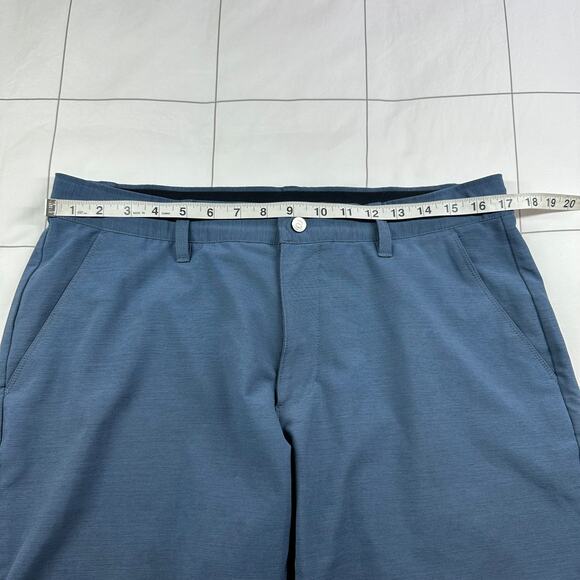 Bylt Kinetic Shorts Mens 34 Blue Basic Performance Golf Athletic Stretch Casual - Picture 8 of 13